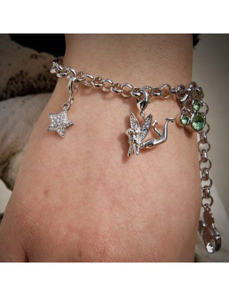 Bracelet avec 3 Charms Fée Clochette