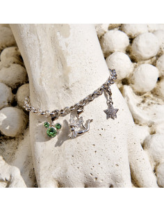 Bracelet avec 3 Charms Fée Clochette