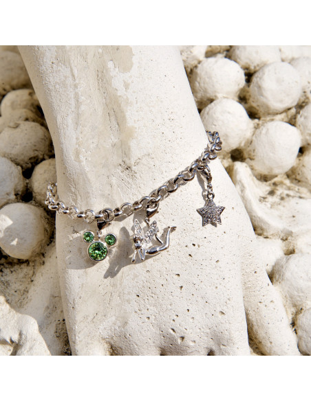Bracelet avec 3 Charms Fée Clochette