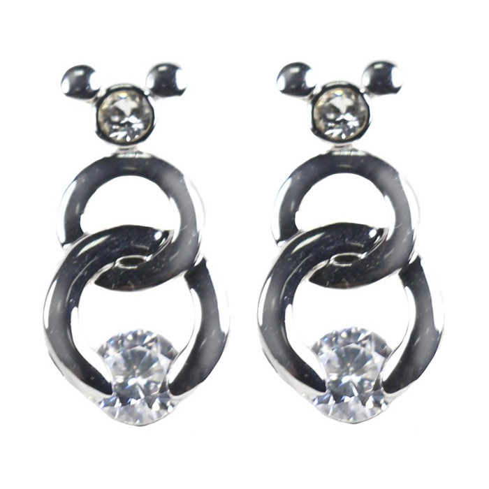 Boucles d'oreilles Mickey Cercle