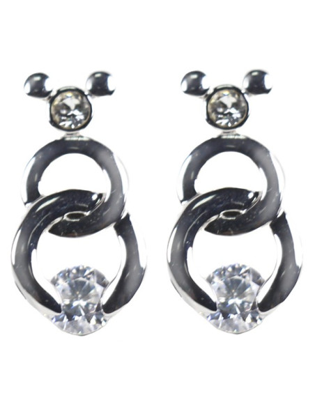 Boucles d'oreilles Mickey Cercle